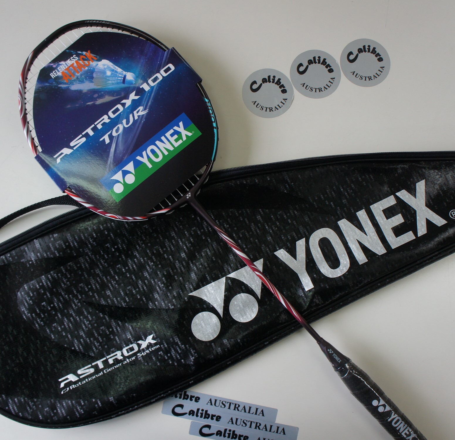 YONEX ASTROX 100 Tour Badminton Racquet AX100T 4UG5, Strung